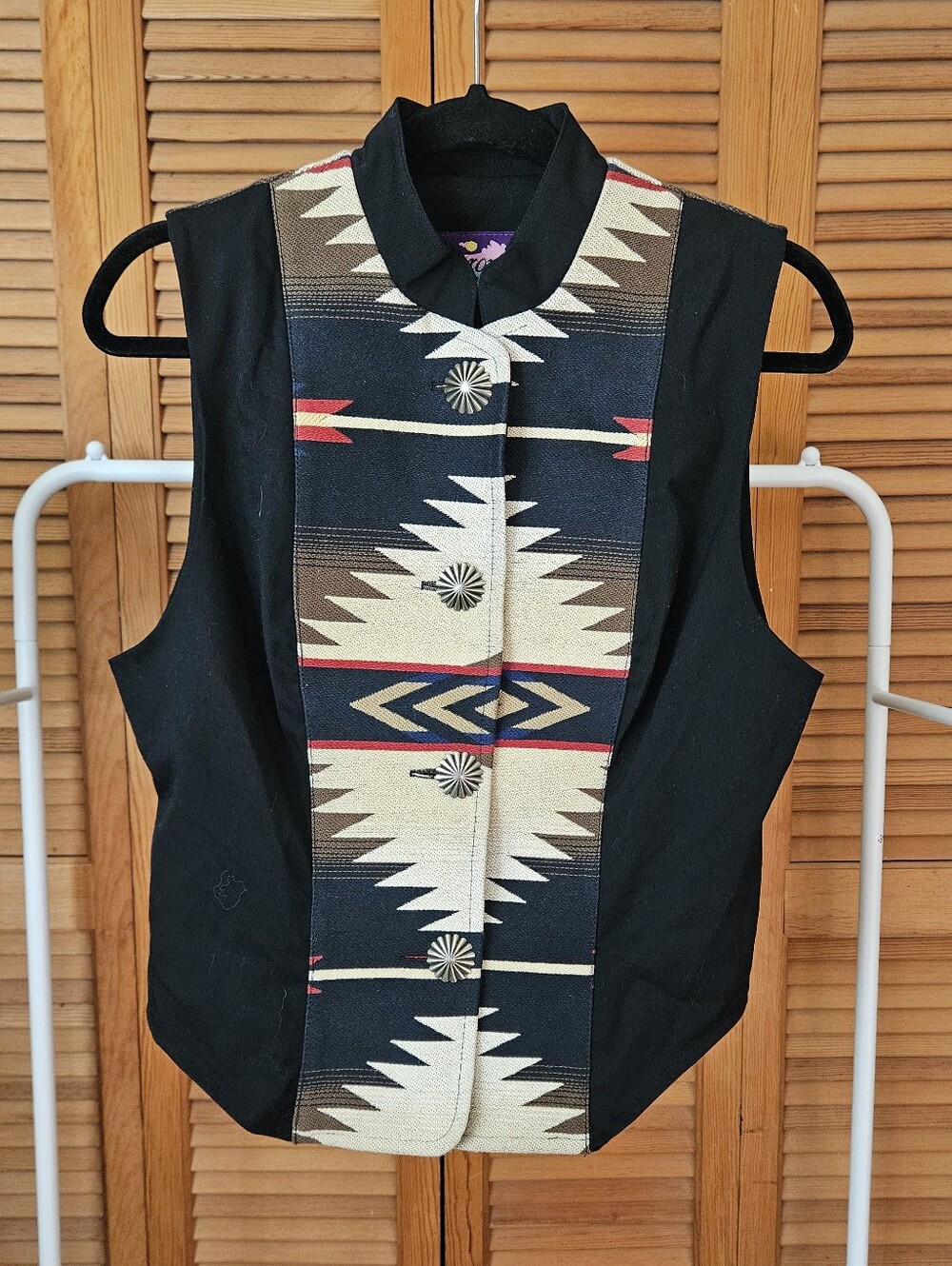 Aztec Western Granola Gritty Boho Preppy Band Vintage Vest